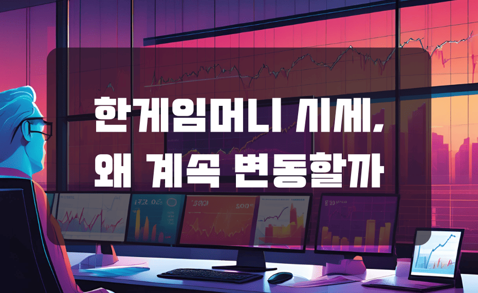 한게임머니 시세, 왜 계속 변동할까